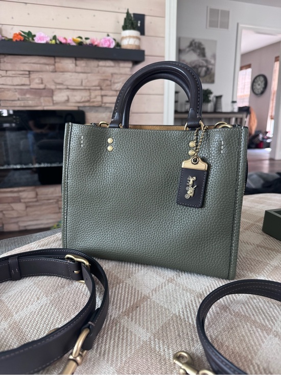 Coach Handbags - NEW COACH Rogue 25 in Army Green in Regenerative Leather C1764 - pending sale